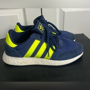 ADIDAS ORIGINAL I-5923 MEN'S RUNNING SHOES DARK BLUE / SOLAR YELOW F34270